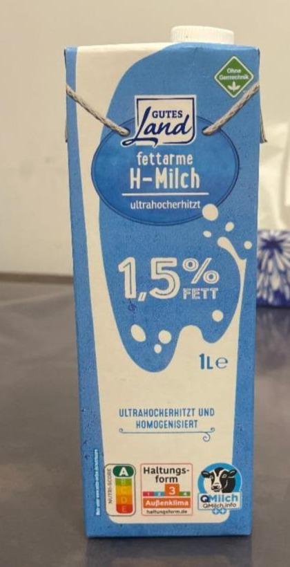 Fotografie - Fettarme H-milch 1,5% Gutes Land