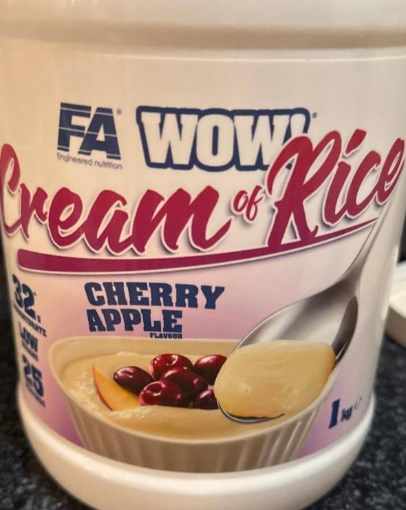 Fotografie - Wow! cream of rice cherry apple FA engineered nutrit