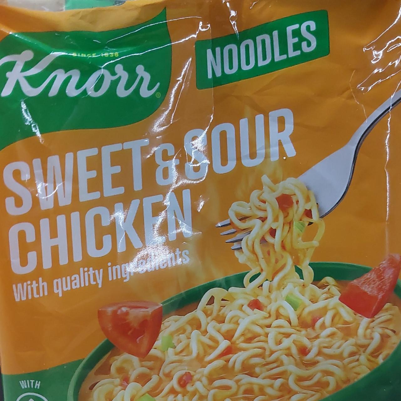 Fotografie - Noodles sweet & sour chicken Knorr