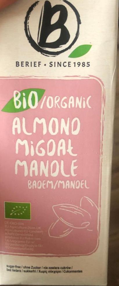 Fotografie - Bio organic almond migdal mandle badem mandel Berief