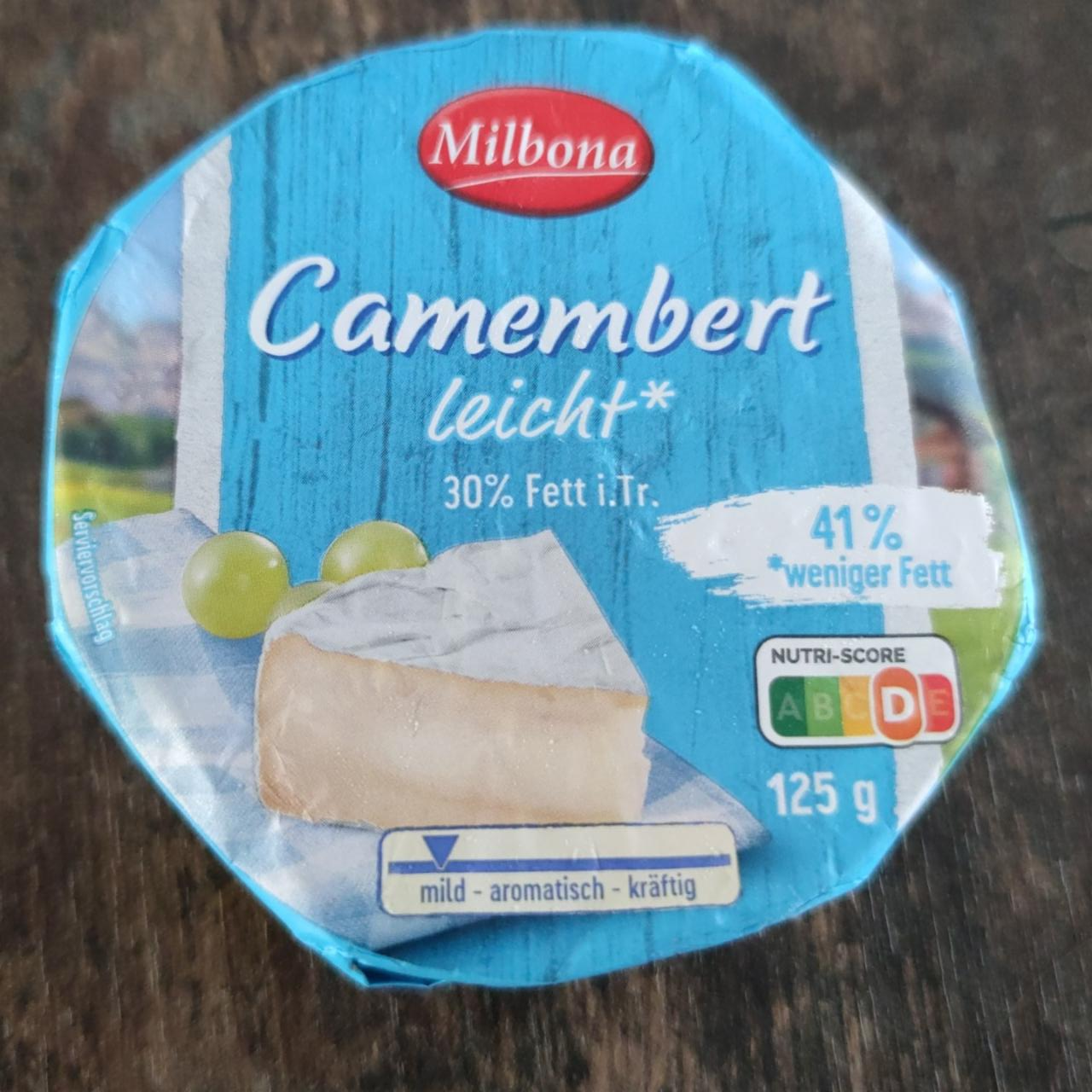 Fotografie - Camembert leicht 30% fett Milbona