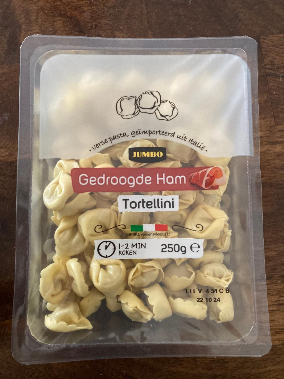 Fotografie - Gedroogde ham tortellini Jumbo