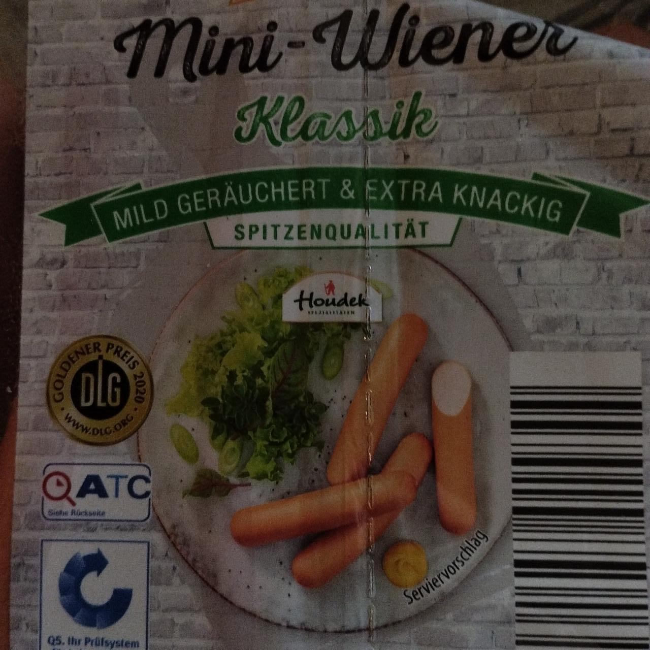 Mini wiener klassik spitzenqualität - kalorie, kJ a nutriční hodnoty