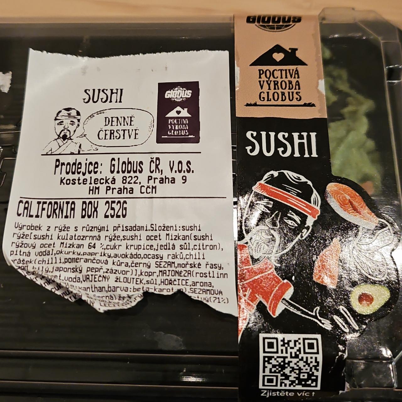 Fotografie - California box sushi Poctivá výroba Globus