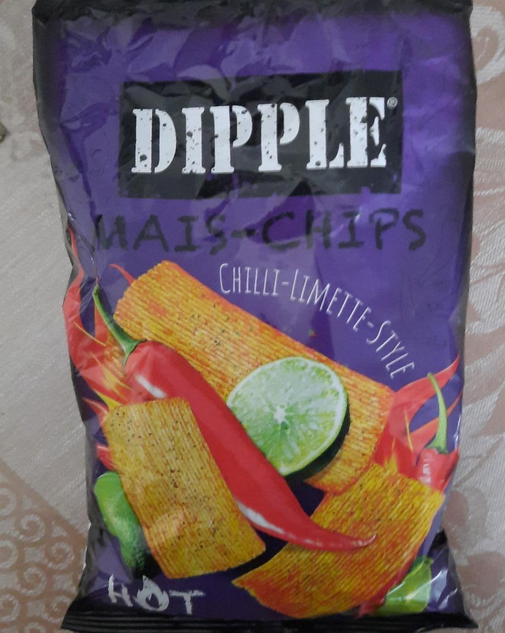 Fotografie - Mais-chips chilli-limette-style Dipple