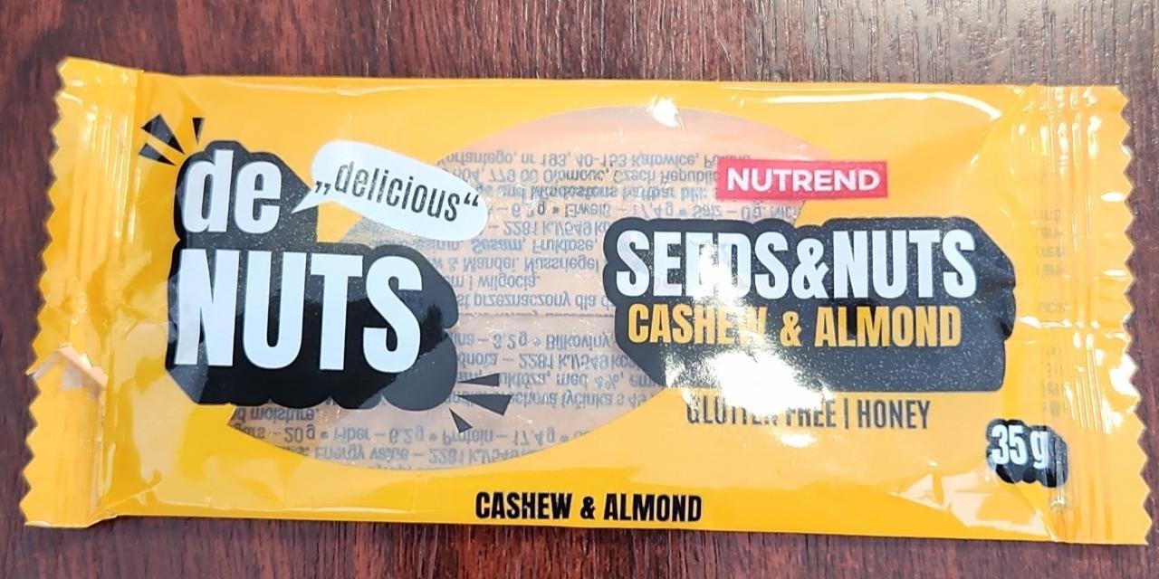 Fotografie - De nuts cashew & almond honey Nutrend