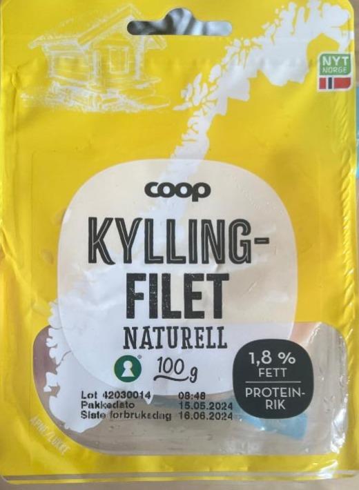 Fotografie - Kylling-filet naturell 1,8% fett Coop