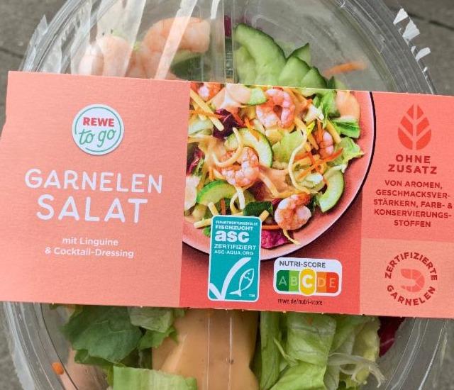 Fotografie - Garnelen salat Rewe to go