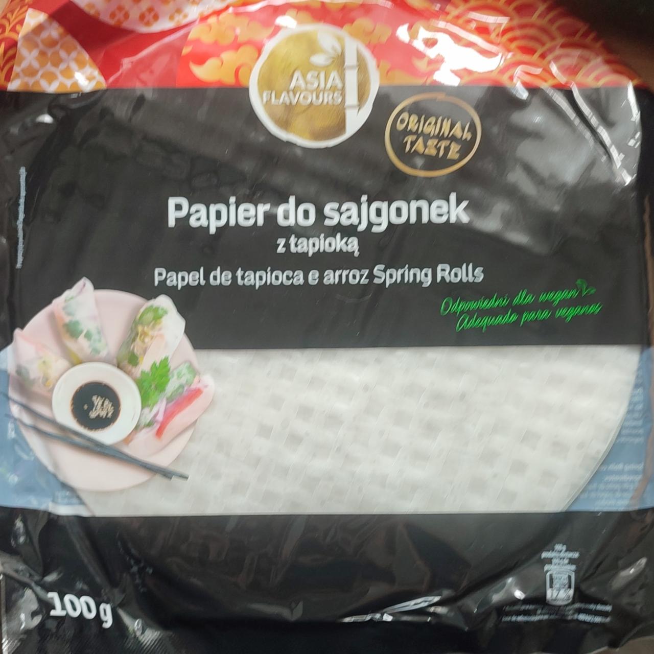 Fotografie - Papier do sajgonek z tapioką Asia Flavours