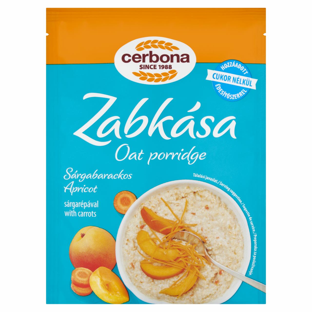 Fotografie - Oat porridge apricot Cerbona