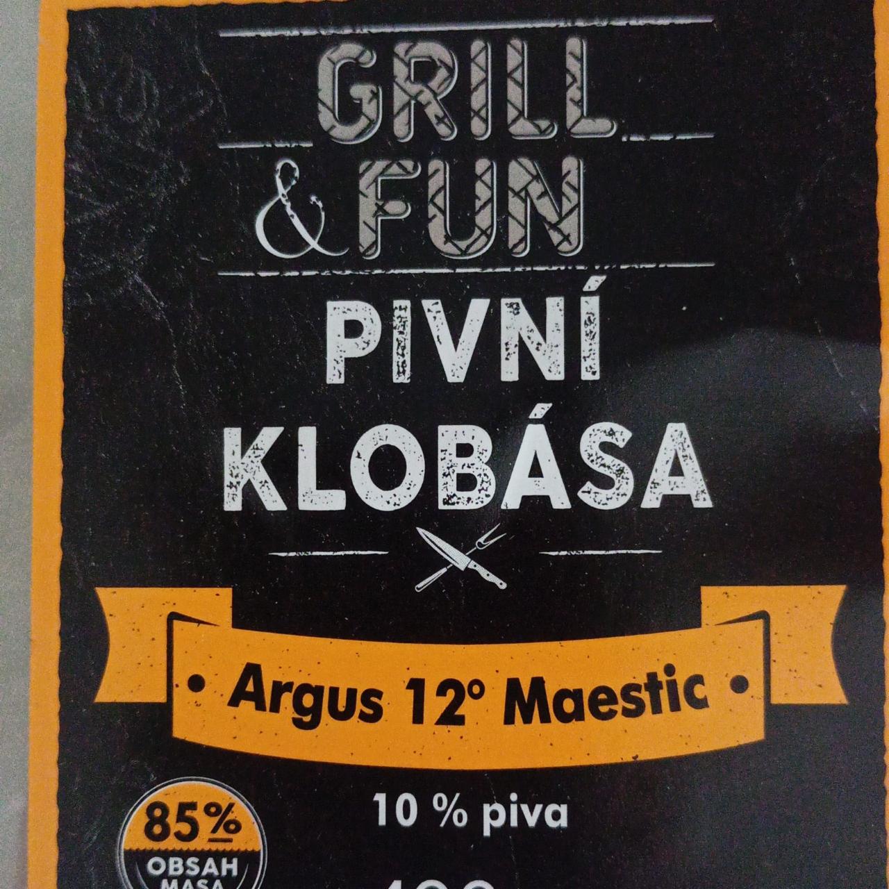 Fotografie - Pivní klobása argus 12° Grill & Fun