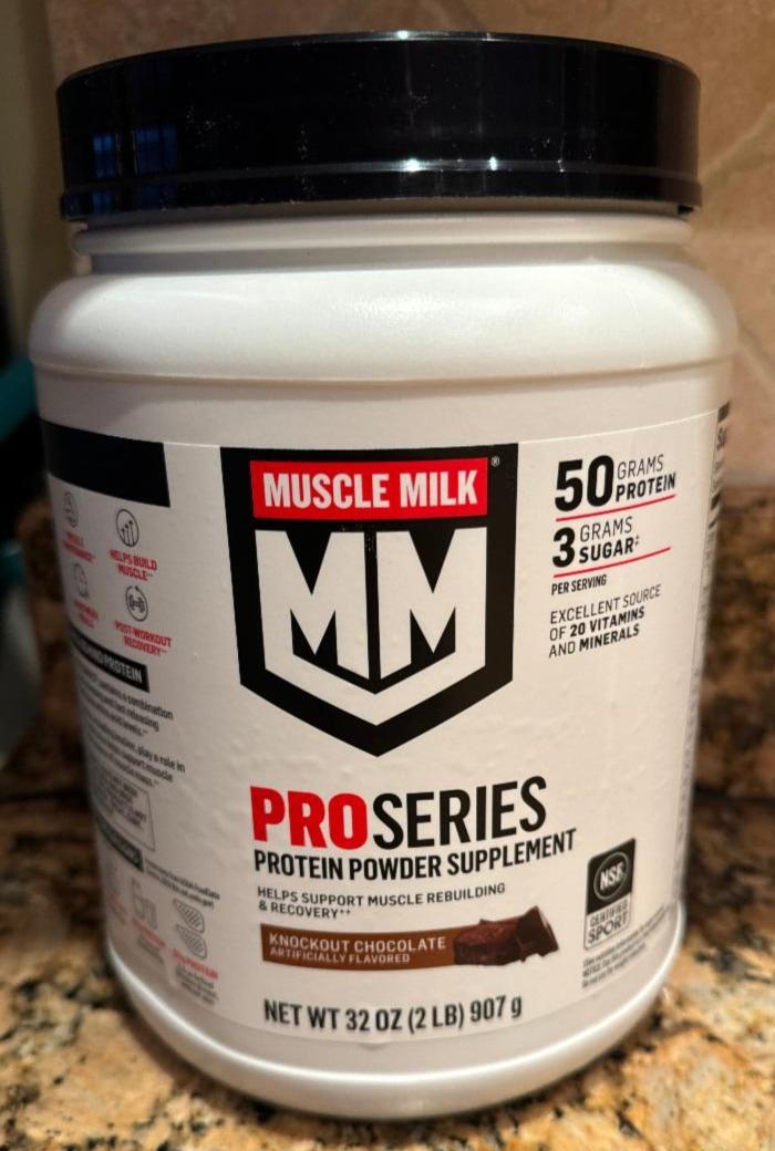 Fotografie - ProSeries protein powder knockout chocolate Muscle milk