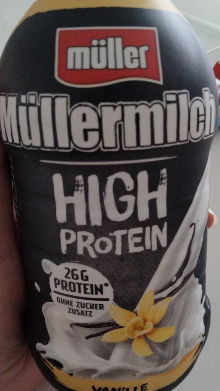 Fotografie - Müllermilch High Protein Vanille Müller