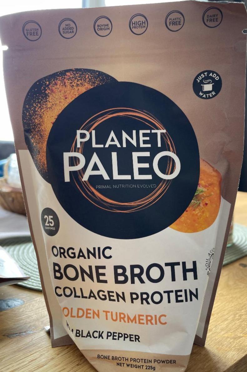 Fotografie - Organic bone broth golden turmeric with black pepper Planet Paleo