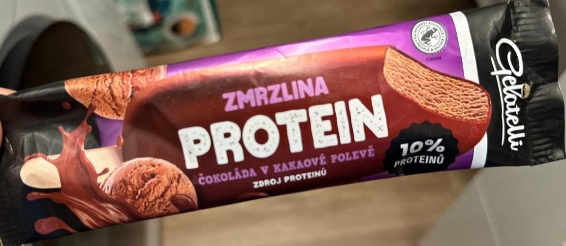 Fotografie - Zmrzlina protein čokoláda v kakaové polevě Gelatelli