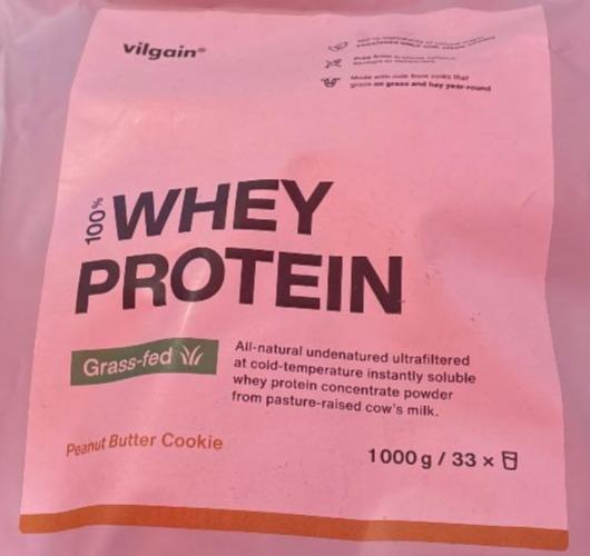 Fotografie - Grass-fed whey protein peanut butter cookie Vilgain