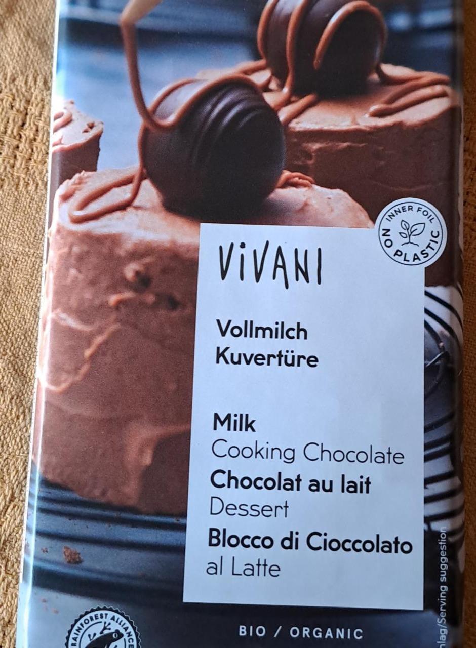 Fotografie - Bio vollmilch kuvertüre milk cooking chocolate Vivani