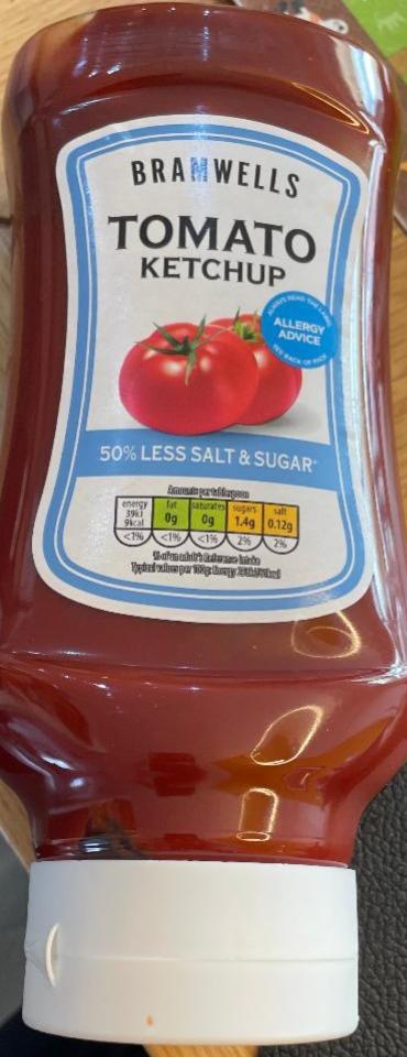 Fotografie - Tomato ketchup 50% less salt & sugar Bramwells