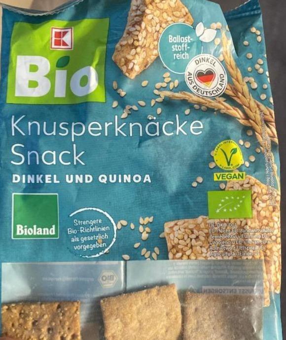 Fotografie - Knusperknäcke snack dinkel und quinoa K-Bio