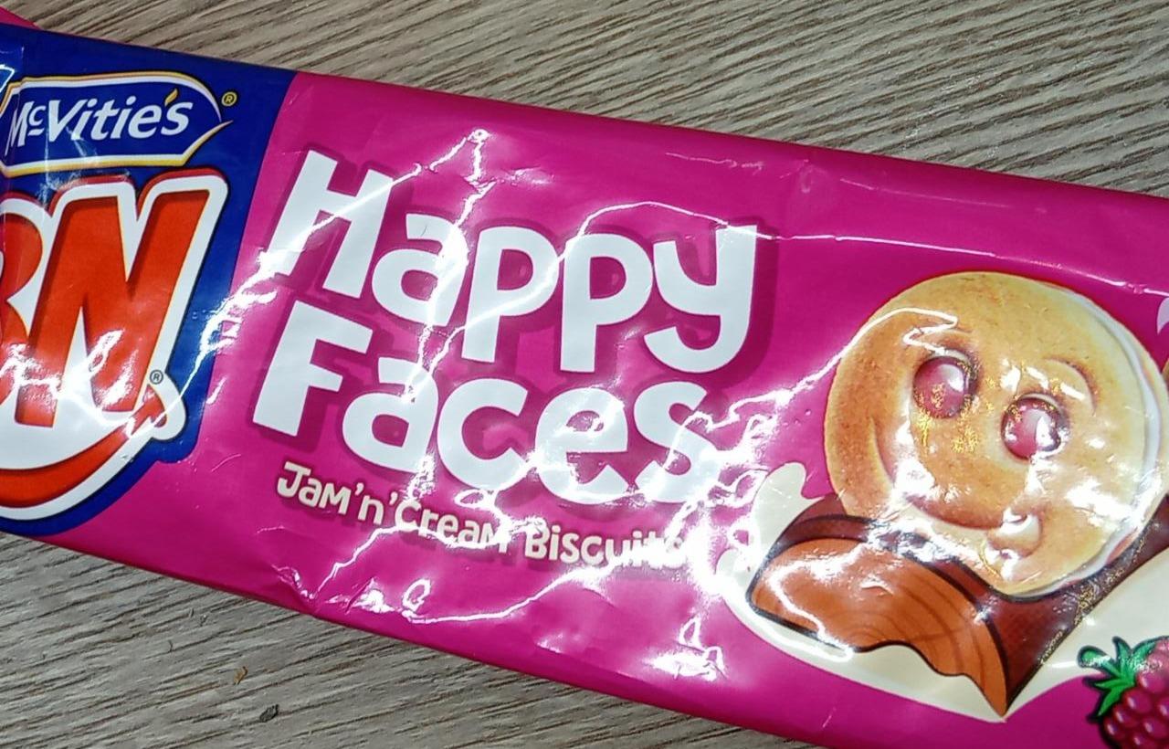 Fotografie - Happy faces jam 'n' cream biscuits McVitie's