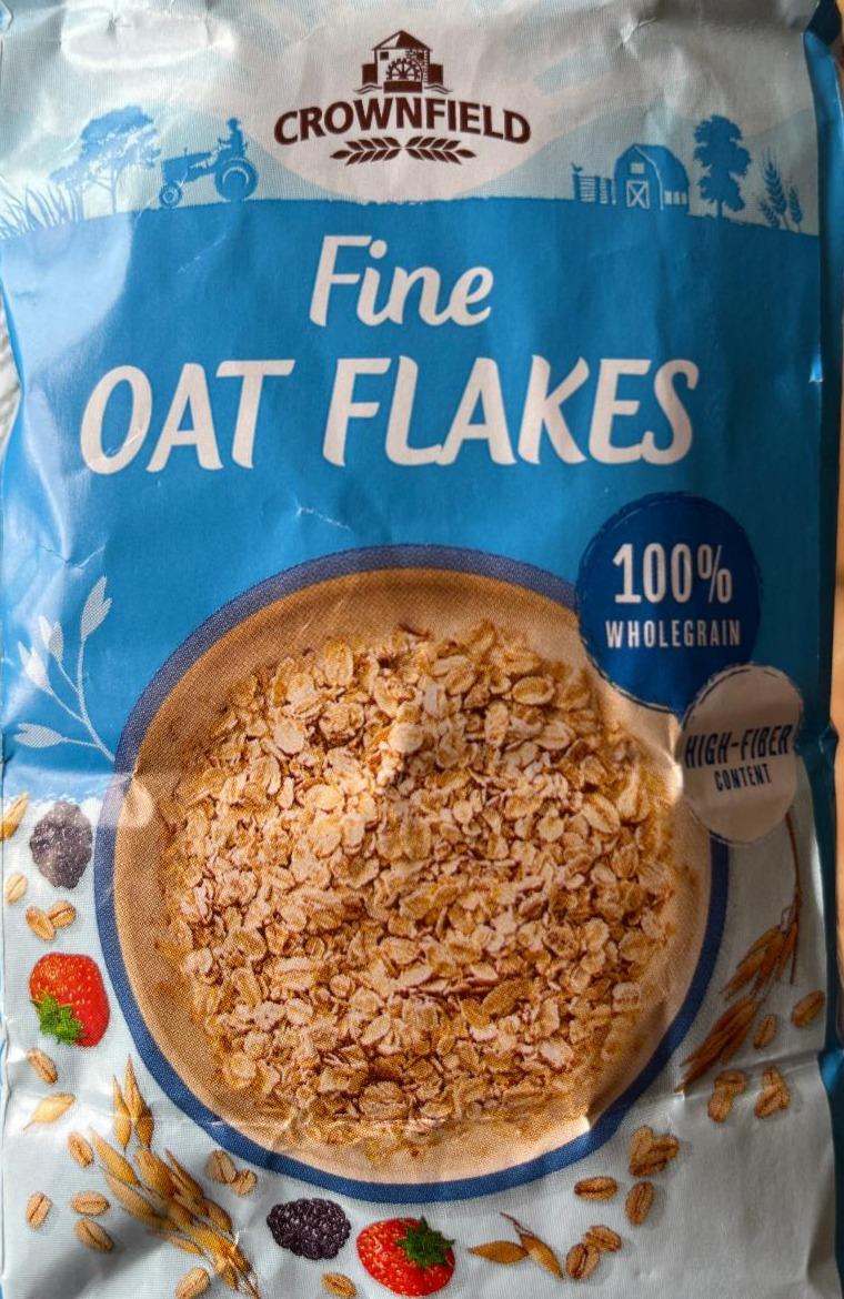 Fotografie - Fine oat flakes 100% wholegrain Crownfield