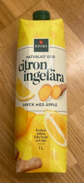 Fotografie - Citron ingefära dryck med äpple Kiviks