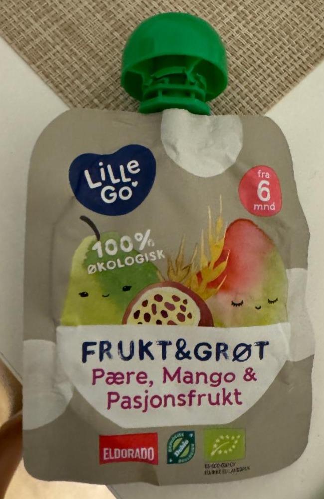 Fotografie - Frukt&grøt pære mango pasjonsfrukt Lillego