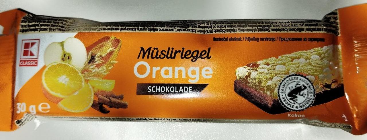 Fotografie - Müsliriegel Orange Schokolade K-Classic