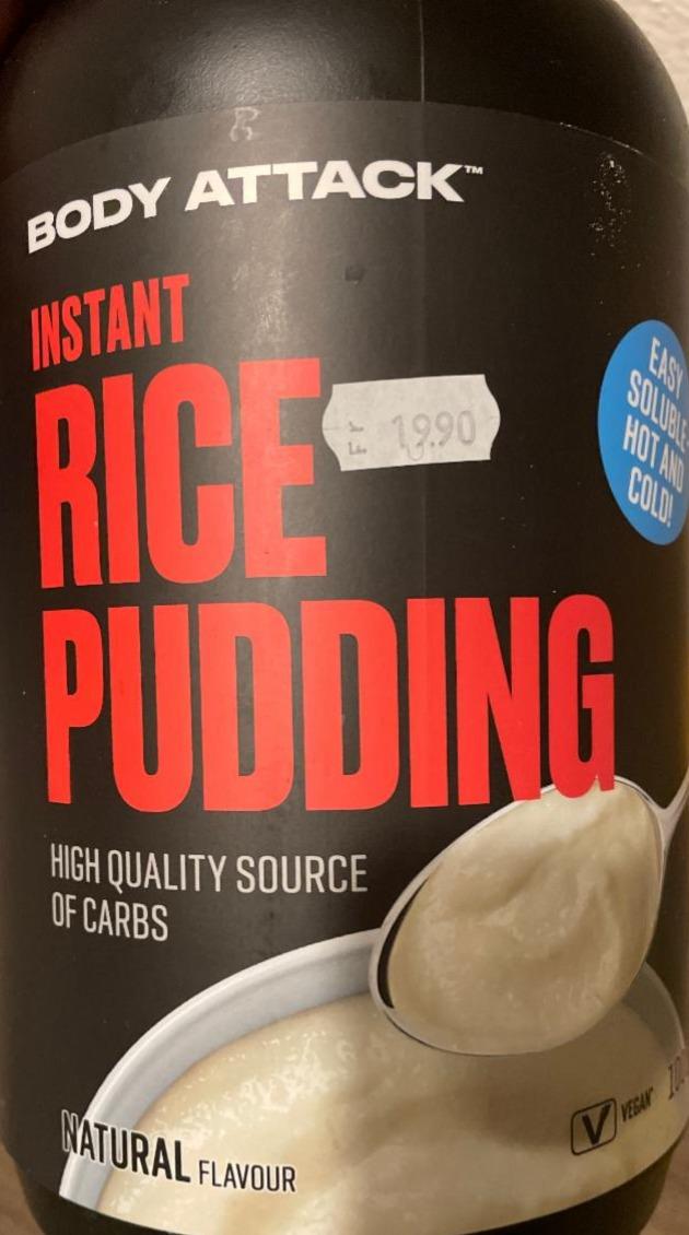 Fotografie - Instant rice pudding natural flavour Body Attack