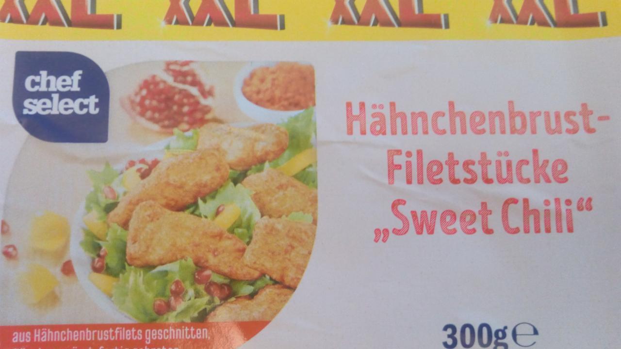 kalorie, Chili - nutriční Chef a kJ Hähnchenbrust-Filetstücke Sweet hodnoty Select
