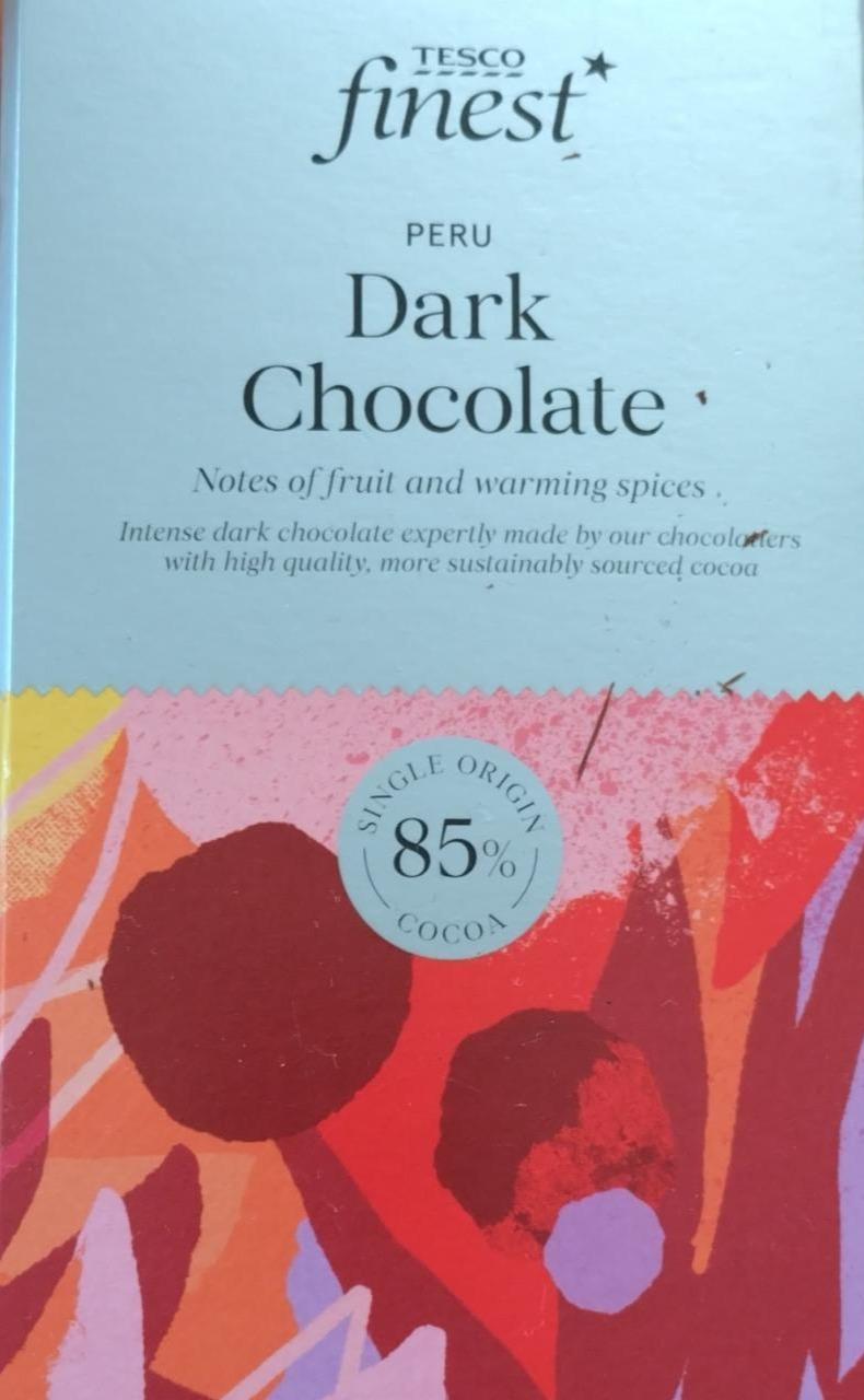 Fotografie - Peru dark chocolate notes of fruit and warming spices Tesco finest