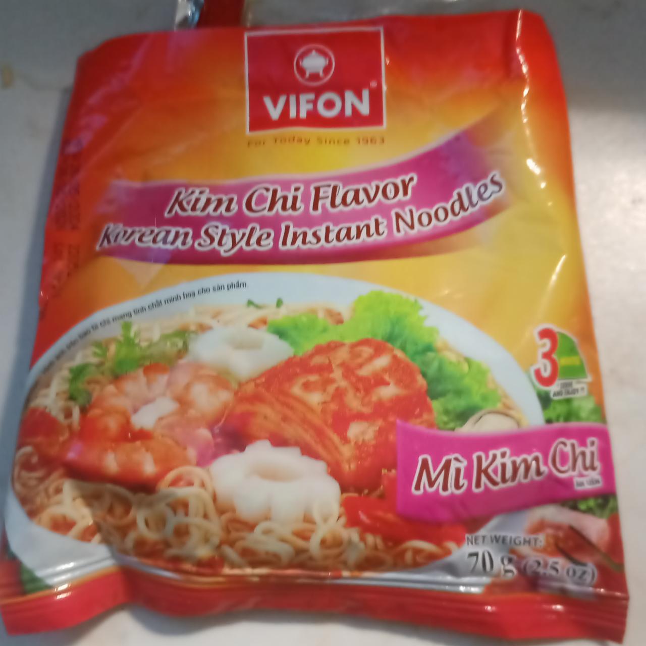 Fotografie - Kim chi flavor korean style instant noodles Vifon