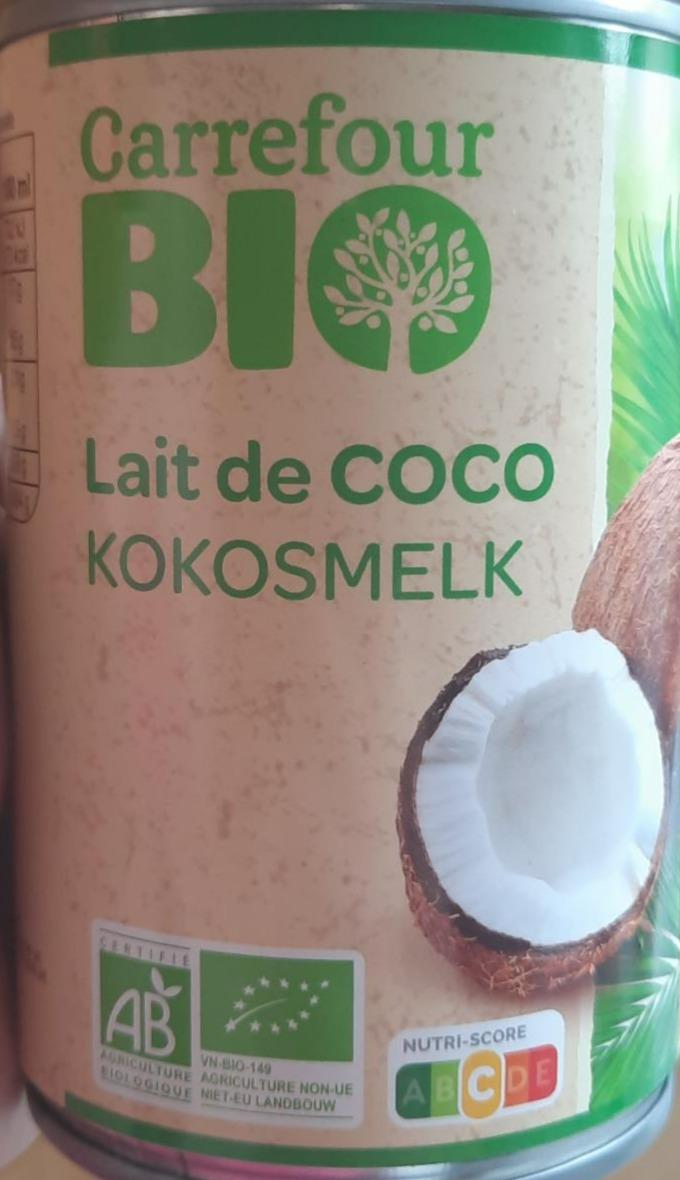 Fotografie - Lait de coco Carrefour Bio