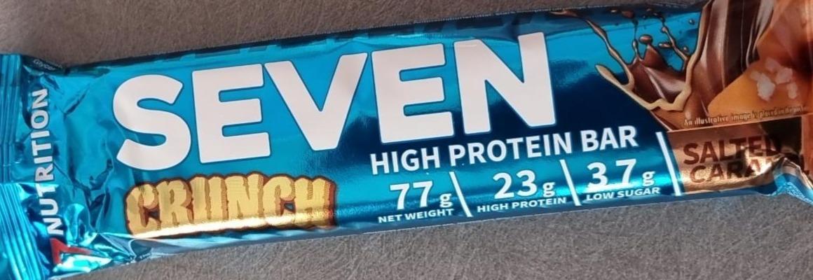 Fotografie - Seven crunch high protein bar salted caramel 7Nutrition