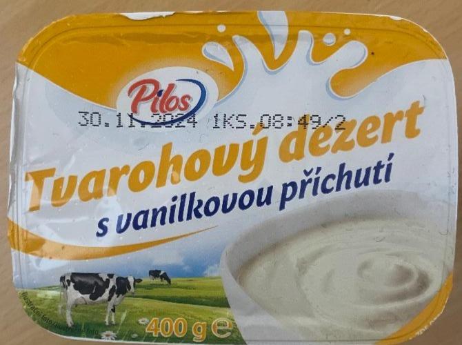 Fotografie - Tvarohový dezert s vanilkovou příchutí Pilos