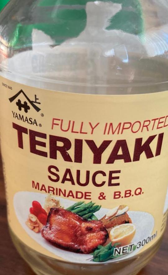 Teriyaki sauce Marinade & BBQ Yamasa - kalorie, kJ a nutriční hodnoty