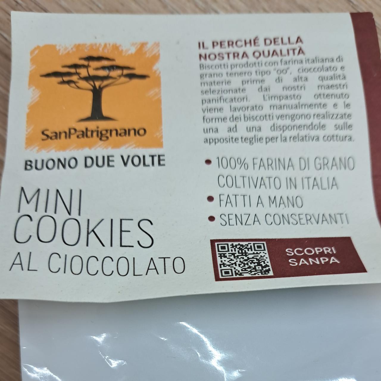 Fotografie - Mini cookies al cioccolato San Patrignano