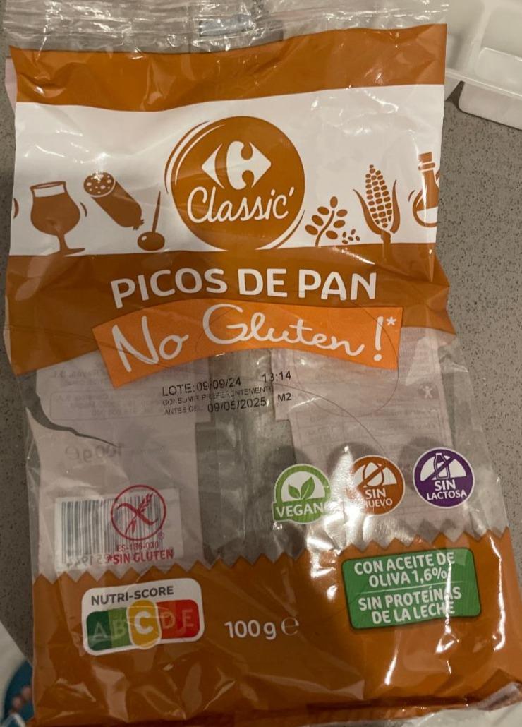 Fotografie - Picos de pan no gluten Carrefour Classic