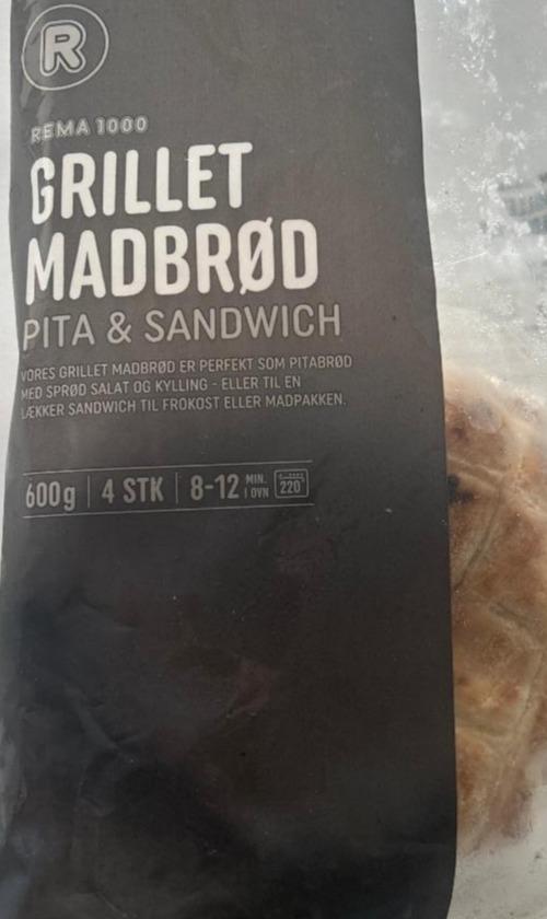 Fotografie - Grillet madbrød pita & sandwich Rema1000