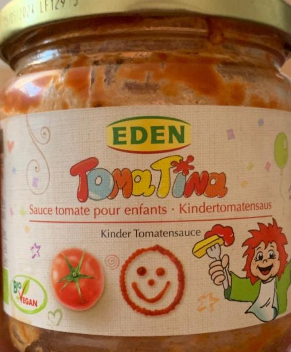 Fotografie - Toma tina dětská rajčatová omáčka EDEN