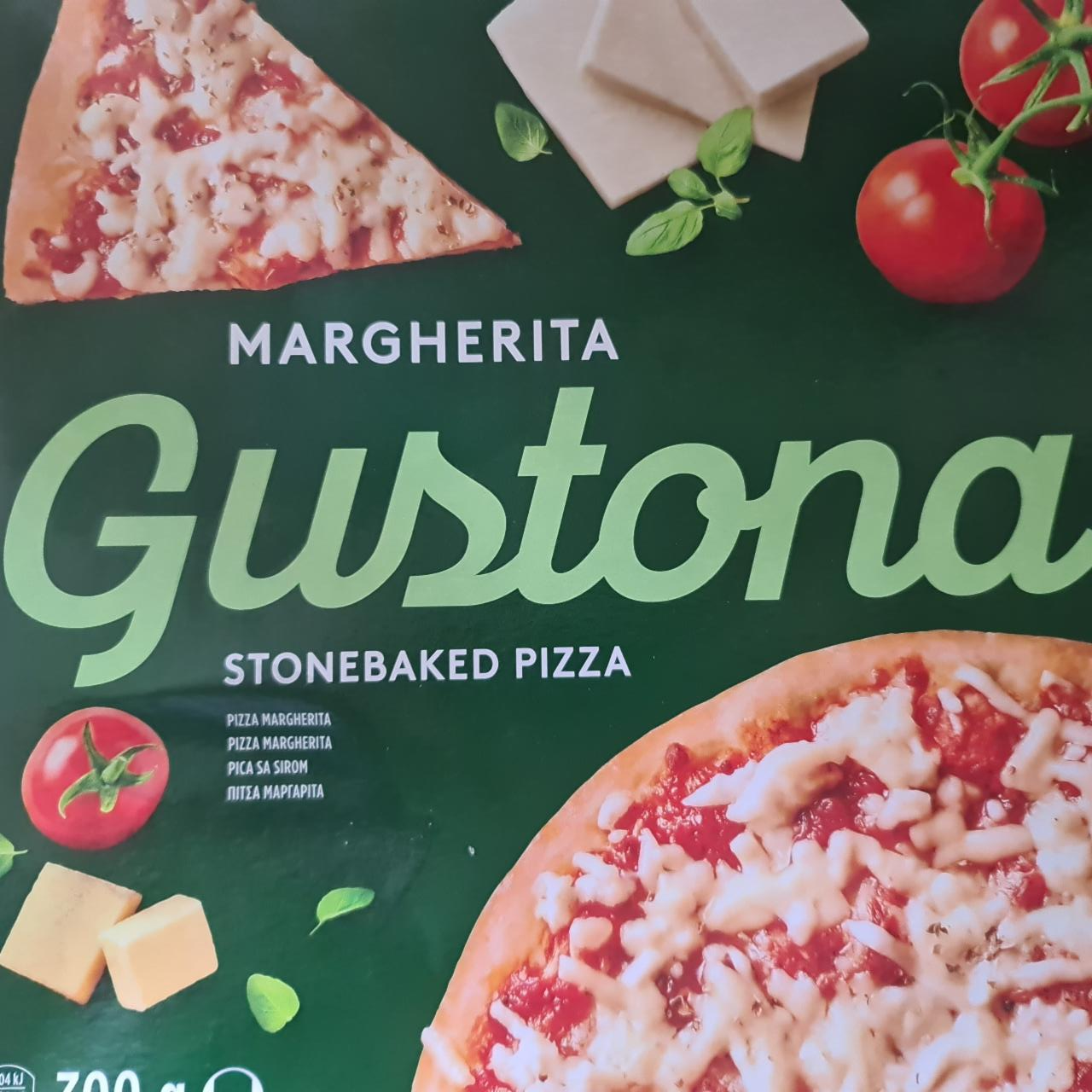 Fotografie - Margherita stonebaked pizza Gustona