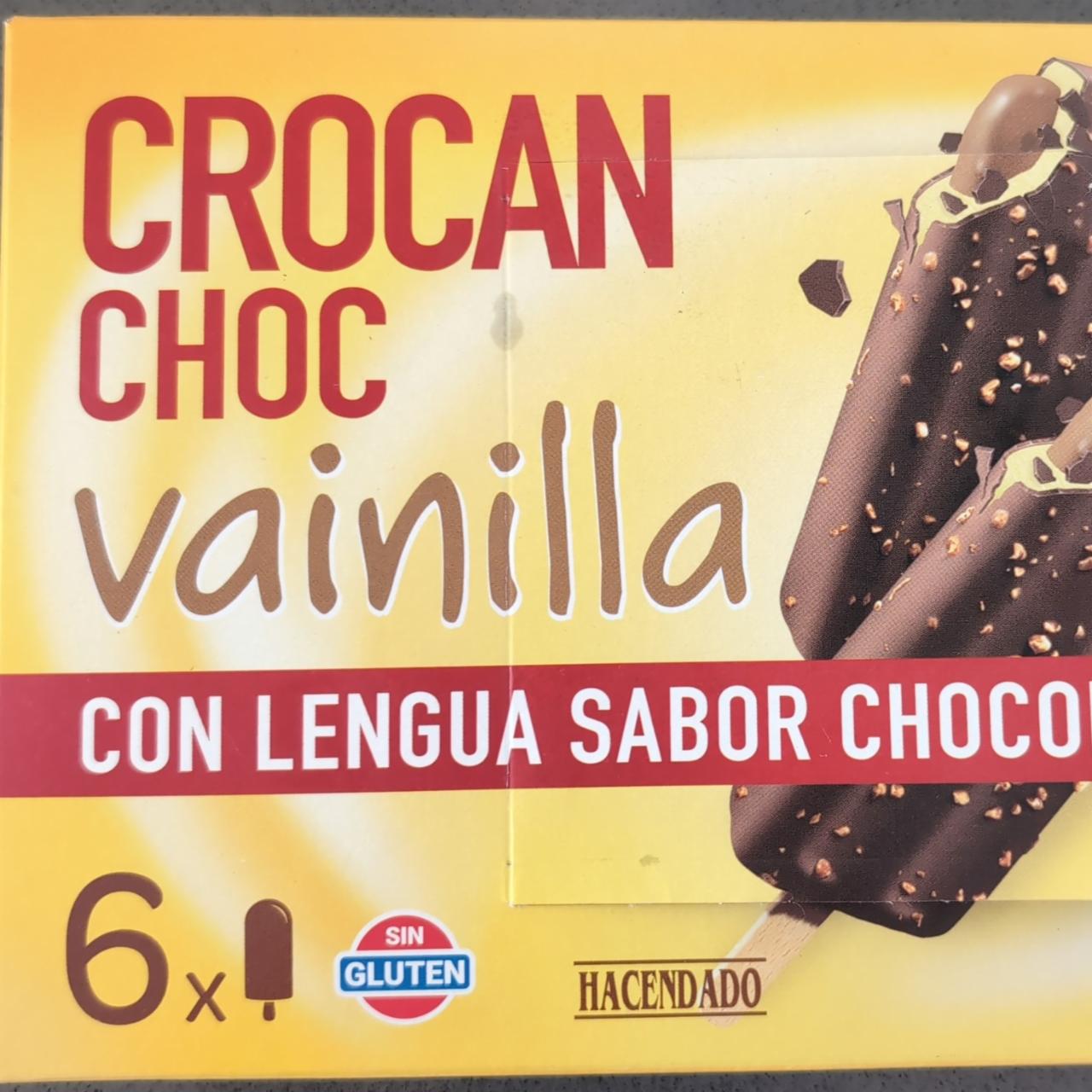 Fotografie - Crocan choc vinilla con lengua sabor chocolate Hacendado