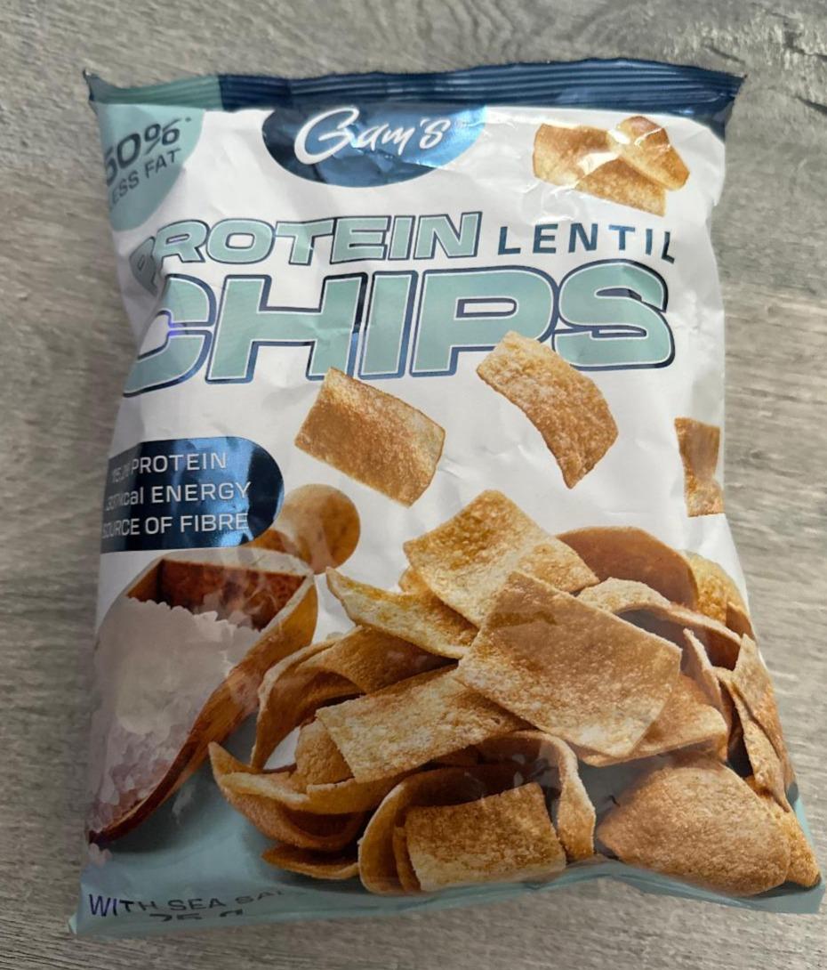 Fotografie - Protein lentil chips with sea salt Gam's