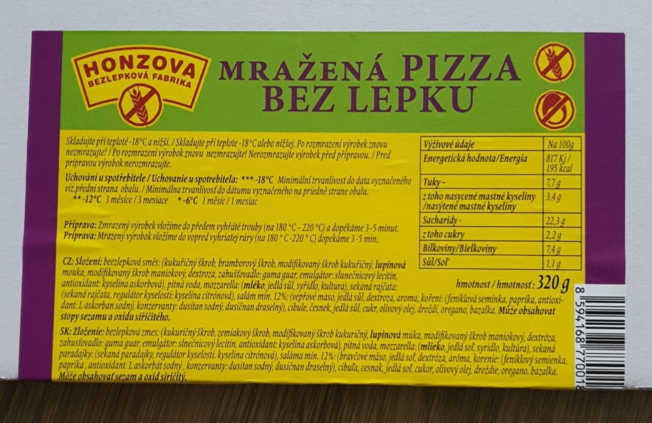 Fotografie - Mražená pizza bez lepku Diavola