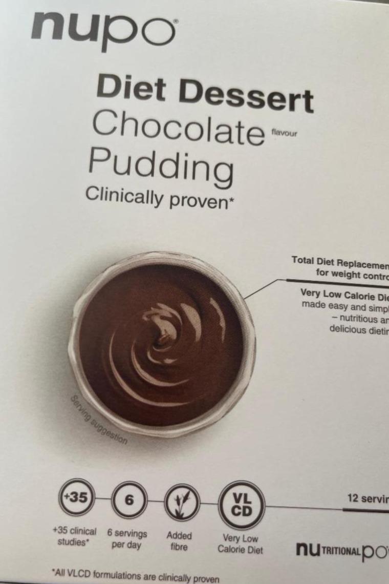 Fotografie - Diet dessert chocolate flavour pudding Nupo