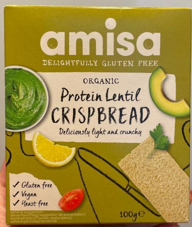 Fotografie - Organic protein lentil crispbread Amisa