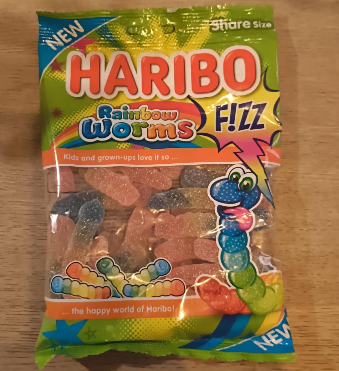 Fotografie - Fizz rainbow worms Haribo