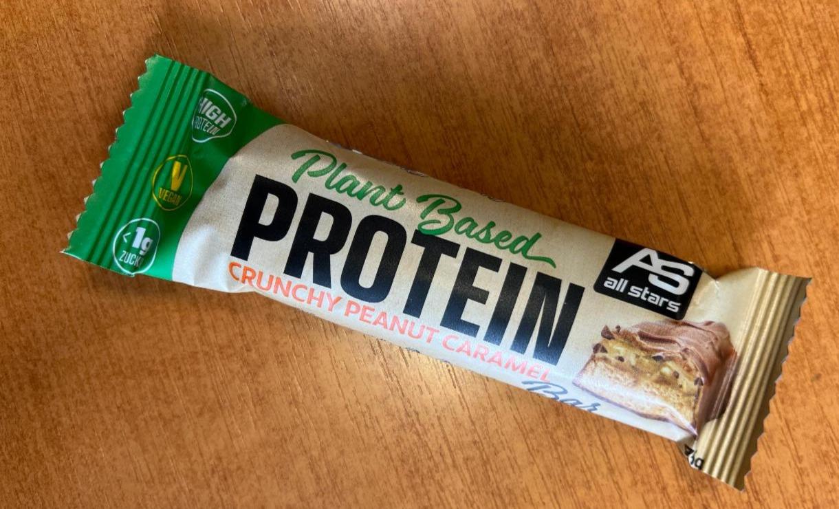 Fotografie - Plant based protein crunchy peanut caramel bar All Stars