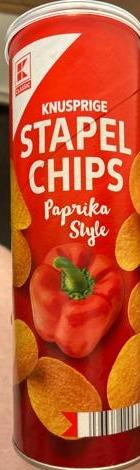 Fotografie - Knusprige stapel chips paprika style K-Classic