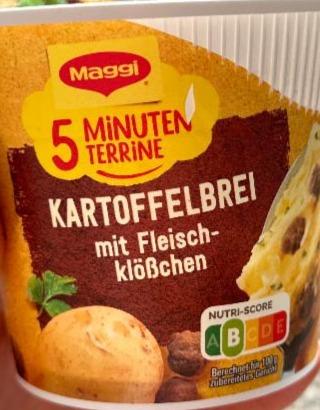 Fotografie - 5 Minuten Terrine Kartoffelbrei mit Fleischklößchen Maggi